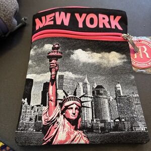 Robin Ruth Original Crossbody Bag small New York Bright Pink Statue of Liberty